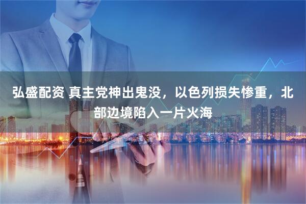 弘盛配资 真主党神出鬼没，以色列损失惨重，北部边境陷入一片火海