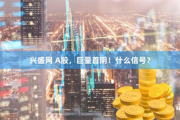 兴盛网 A股，巨量首阴！什么信号？